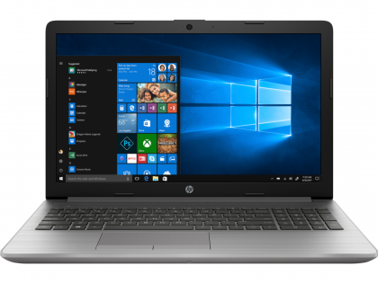 Laptop HP 250 G7, Procesor 10th Generation Intel® Core™ I7-1065G7 up to 3.9 GHz, 15.6" Full HD (1920x1080) anti-glare, ram 8GB 2666MHz DDR4, 256GB SSD M.2 PCIe NVMe, DVD-RW, Intel UHD Graphics, culoare Silver,Windows 10 Pro