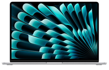 Laptop Apple MacBook Air 15.", Procesor Apple M3  CPU cu 8 nuclee, GPU cu 10 nuclee, 15.3"(2880 x 1864) Retina 500nits, ram 16GB, 512GB SSD, tastatura INT, culoare Silver, macOS Sonoma