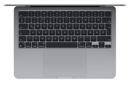 Laptop Apple MacBook Air 13", Procesor Apple M3  CPU cu 8 nuclee, GPU cu 8 nuclee, 13.6"(2560 x 1664) Retina 500nits, ram 8GB, 256GB SSD, tastatura INT, culoare Space Grey, macOS Sonoma