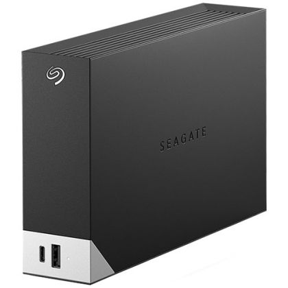 HDD Extern SEAGATE One Touch Hub 20TB, 1x USB 3.2 Type-C, 1x USB 3.0 Type-A, Rescue Data Recovery Services 3 ani, Black