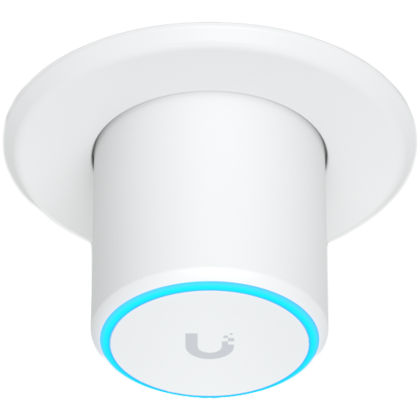 UBIQUITI U6 Mesh, WiFi 6, 6 spatial streams, 140 m² (1,500 ft²) coverage, 300+ connected devices, Powered using PoE, GbE uplink, Versatile tabletop, wall, and pole mounting, Weatherproof (outdoor exposed).