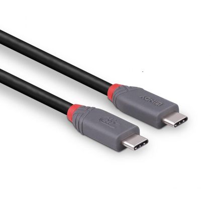 Cablu Lindy 0.8m USB4 Type C 40Gbps Anth