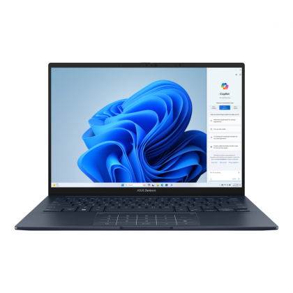 Laptop ASUS ZenBook 14, Procesor Intel Core Ultra 7 155H up to 4.8GHz, 14" 3K (2880x1800) OLED 400nits, ram 16GB onboard LPDDR5x, 1TB SSD M.2 PCIe NVMe, Intel® Arc™ Graphics, culoare blue, Windows11 Pro