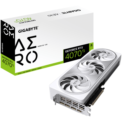 GIGABYTE Video Card NVIDIA GeForce RTX 4070 SUPER AERO OC 12GB, GDDR6X 12GB/192bit, PCI-E 4.0, 1x HDMI, 3x DP, 1x 12VHPWR, Retail
