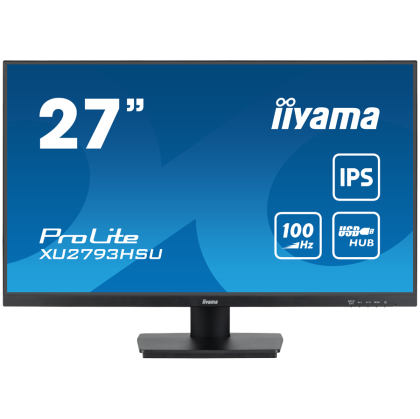 IIYAMA Monitor LED XU2793HSU-B6 27" IPS 1920 x 1080 @100Hz 	250 cd/m² 1ms HDMI DP USB HUB Tilt
