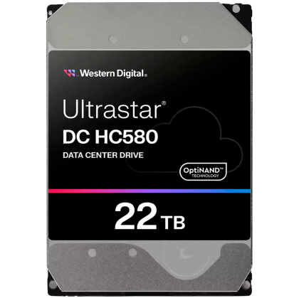 HDD Server WD Ultrastar DC HC580 22TB 512e SE, 3.5’’, 512MB, 7200 RPM, SAS, P3, SKU: 0F62791