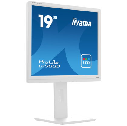 IIYAMA Monitor LED B1980D-W5 TN 1280 x 1024 @60Hz 5:4 250 cd/m² 5ms height, pivot (rotation), swivel, tilt VGA DVI