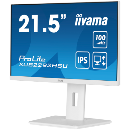 21,5" WHITE ETE IPS-panel, 1920x1080@100Hz, 15cm Height Adj. Stand, 250cd/m², Speakers, HDMI, DisplayPort, 0,4ms MPRT, FreeSync, USB 4x 3.2
