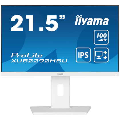 21,5" WHITE ETE IPS-panel, 1920x1080@100Hz, 15cm Height Adj. Stand, 250cd/m², Speakers, HDMI, DisplayPort, 0,4ms MPRT, FreeSync, USB 4x 3.2