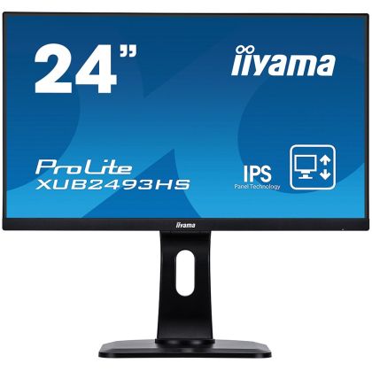 24" ETE IPS-panel, 1920x1080, 15cm Height Adj. Stand, 4ms, 250cd/m², Speakers, HDMI, DisplayPort (23,8" VIS)