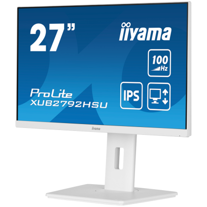 27" WHITE ETE IPS-panel, 1920x1080@100Hz, 250cd/m², 15cm Height Adj. Stand, Speakers, HDMI, DisplayPort, 0,4ms (MPRT), FreeSync, USB 4x3.2
