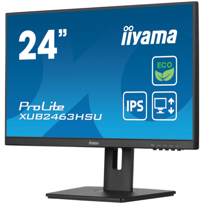 24" IPS-panel Green Choice, EyeComfort / EyeSafe 2.0, 1920x1080@100Hz, 15cm Hiegt Adj. Stand, 250cd/m², Speakers, HDMI, DisplayPort, 3ms GTG, FreeSync, USB 2x 3.2 (23,8" VIS)