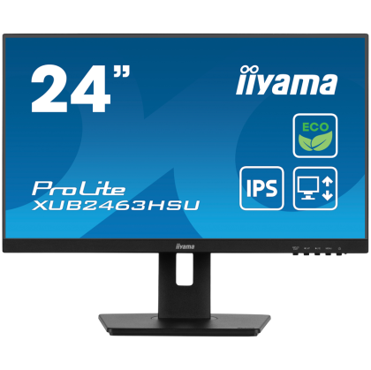 24" IPS-panel Green Choice, EyeComfort / EyeSafe 2.0, 1920x1080@100Hz, 15cm Hiegt Adj. Stand, 250cd/m², Speakers, HDMI, DisplayPort, 3ms GTG, FreeSync, USB 2x 3.2 (23,8" VIS)