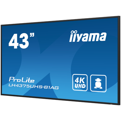 43" 4K UHD Professional Digital Signage 24/7 display featuring Android OS, FailOver and Intel® SDM slotChoose non-stop high performance and reliability with the ideal all-in-one signage solution for mission critical environments.