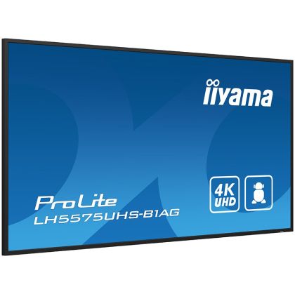55" 4K UHD Professional Digital Signage 24/7 display featuring Android OS, FailOver andIntel® SDM slot