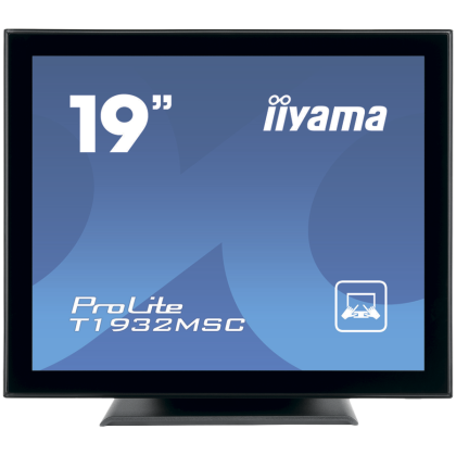 IIYAMA Monitor LED T1932MSC-B1S 19’’ 10pt IPS TOUCH 1280 x 1024  14ms 250 cd/m² projective capacitive IP54 VGA HDMI DP