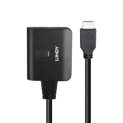 Cablu Lindy 2 porturi HDMI 4K60 negru