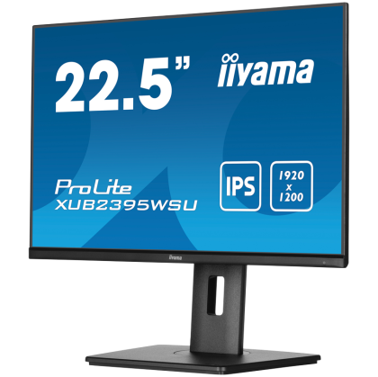 IIYAMA Monitor LED XUB2395WSU-B5 22.5" IPS 1920x1200 16:10 250cd 1000:1 4ms VGA HDMI DP USB Hub height, swivel, tilt, pivot (rotation both sides)