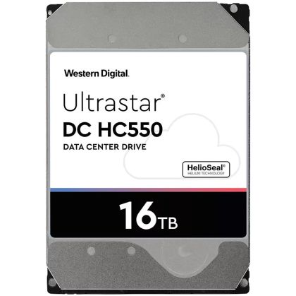 HDD Server WD Ultrastar DC HC550 16TB 512e SE, 3.5’’, 512MB, 7200 RPM, SAS, P3, SKU: 0F38357