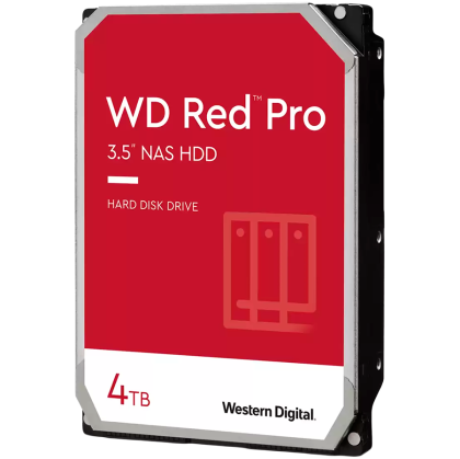 HDD NAS WD Red Pro 4TB CMR, 3.5'', 256MB, 7200 RPM, SATA, TBW: 550