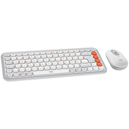 LOGITECH POP ICON COMBO - OFF WHITE - US INT'L - BT  - INTNL-973