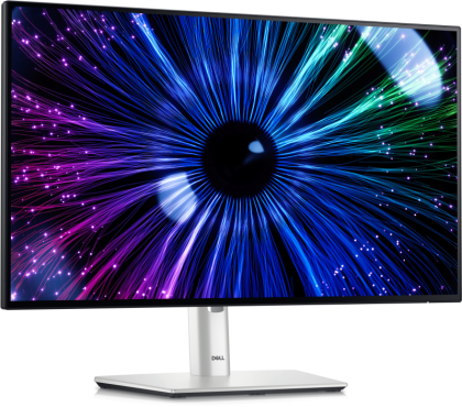Monitor LED Dell U2424HE, 23.8" FHD (1920x1080), IPS, 250nits, 5ms, 120Hz, culoare silver