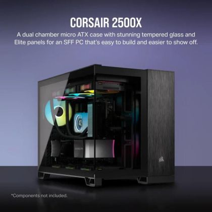 CR CASE 2500X AIRFLOW RGB Mid-Tower Bl/O