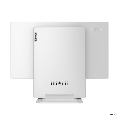 PC all-in-one Lenovo Yoga AIO 7 27APH8, Procesor AMD Ryzen 7 8845HS up to 5.10GHz, 27" FHD (1920x1080) IPS anti-glare 250 nits, RAM 16GB(1x16GB)6400 LPDDR5x, 1TB SSD M.2 PCIe NVMe, AMD Radeon 780M, culoare Cloud Grey, Windows 11
