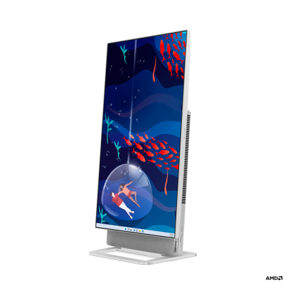 PC all-in-one Lenovo Yoga AIO 7 27APH8, Procesor AMD Ryzen 7 8845HS up to 5.10GHz, 27" FHD (1920x1080) IPS anti-glare 250 nits, RAM 16GB(1x16GB)6400 LPDDR5x, 1TB SSD M.2 PCIe NVMe, AMD Radeon 780M, culoare Cloud Grey, Windows 11