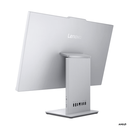PC all-in-one Lenovo IdeaCentre AIO 27ARR9, Procesor AMD Ryzen 7 7735HS up to 4.75GHz, 27" FHD (1920x1080) IPS anti-glare 300 nits, RAM 16GB (2x 8GB) 4800 DDR5, 512GB SSD M.2 PCIe NVMe, AMD Radeon™ 680M Graphics, culoare Cloud Grey, No OS