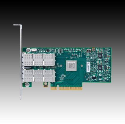 Mellanox Card ConnectX-3 VPI adapter card, dual-port QSFP, FDR IB (56Gb/s) and 40GbE, PCIe3.0 x8 8GT/s, tall bracket, RoHS R6