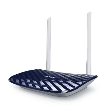Router TP-Link Archer C20 AC750 Dual Band Wireless Router, Mediatek, 433Mbps at 5GHz + 300Mbps at 2.4GHz, 802.11ac/a/b/g/n,1 x 10/100M WAN + 4 x 10/100M LAN, Wireless On/Off, 1 USB 2.0 port, 2 fixed antennas