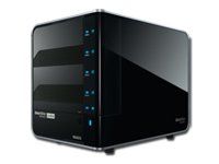 NAS PROMISE SmartStor NS4600 (supported 4 HDD, LAN, USB, e-SATA, Power Supply, Desktop, SATA II, Level 0, 1, 10, 5)