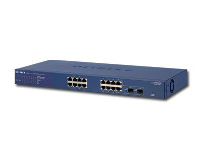 Switch NETGEAR GS716T (16 x Gigabit Ethernet/Fast Ethernet/Ethernet, 2 SFP Slots, DHCP Client Built-in)