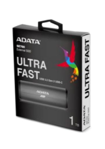 SSD Extern Adata SE760, 256GB, TITANIUM