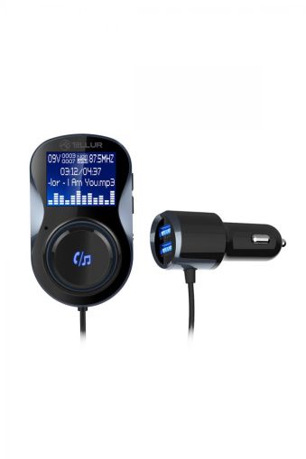 Modulator FM Bluetooth FMT-B4, negru