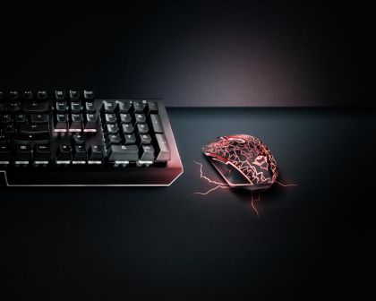 Mouse Trust GXT 107 Izza 2000 DPI, negru