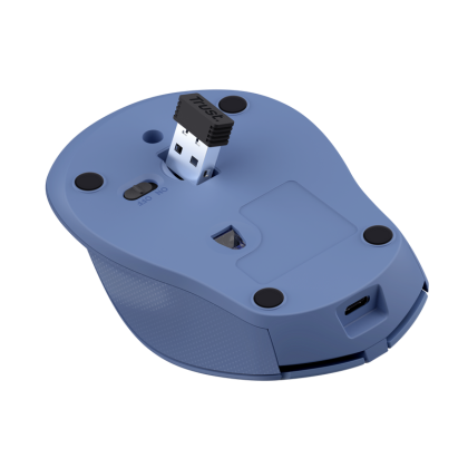 Mouse Trust Zaya reincarcabil, albastru