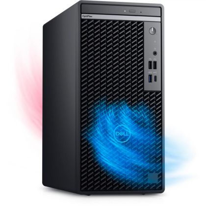 Desktop PC Dell OptiPlex 7020 Tower, Procesor 14ᵗʰ Gen Intel Core i5-14500 până la 5.0GHz, RAM 16GB DDR5 (1x16GB) 4400MHz, 512GB SSD M.2 PCIe, Intel UHD Graphics, Windows 11 Pro EDU