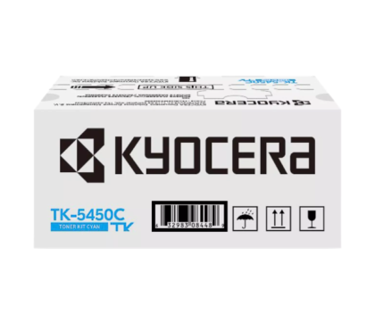 Toner original Kyocera TK-5450C, culoare cyan pentru Kyocera ECOSYS MA2600cfx /MA2600cwfx /PA2600cx /PA2600cwx, capacitate 3.200 pagini