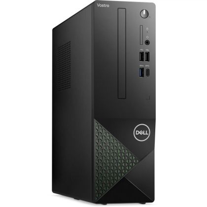  Desktop PC Dell Vostro 3030 SFF, Procesor 14ᵗʰ Gen Intel Core i5-14400 up to 4.7GHz, 8GB DDR5 (1x8GB) 4400MT/s, 512GB SSD M.2 PCIe NVMe, Intel UHD Graphics 730, culoare Negru, Linux