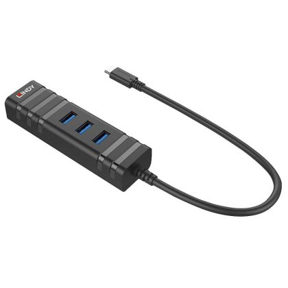 Lindy Hub USB 3.1 Type-C, USB-A + RJ45