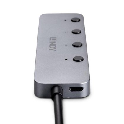 Hub Lindy 4 Port USB 3.2 buton On/Off
