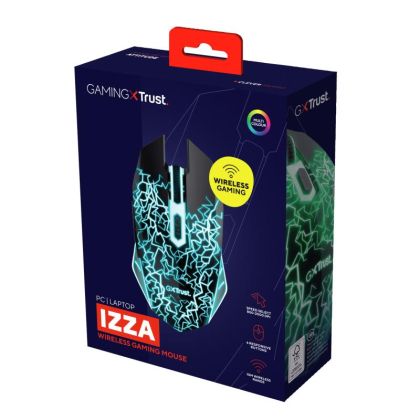 Mouse Trust GXT 107 Izza 2000 DPI, negru