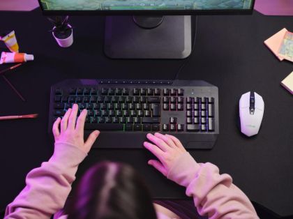 Mouse Trust GXT110W FELOX 4800 DPI, alb