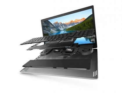 Laptop Dell Inspiron Gaming G5 5505, Procesor AMD Ryzen 7 4800H up to 4.2GHz, 15.6" FHD(1920 x1080) 120Hz 250 nits WVA Anti- Glare,RAM 16Gb(2x8Gb)3200 MHz DDR4,1TB SSD M.2 PCIe NVMe,AMD Radeon RX 5600M 6GB GDDR6,culoare Silver,Windows10 Home