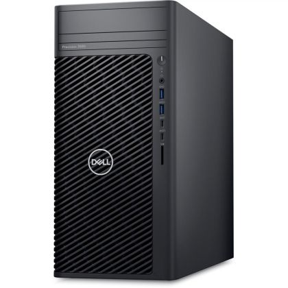 Desktop PC Dell Precision 3680 Tower, Procesor 14ᵗʰ Gen Intel Core i7-14700 până la 5.4GHz, RAM 32GB (2x16GB) DDR5 4400MHz, 1TB SSD M.2 PCIe, NVIDIA T1000 8GB, Windows 11 Pro