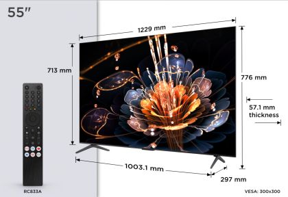 Mini LED TV 4K 55''(139 cm) TCL 55C61KS