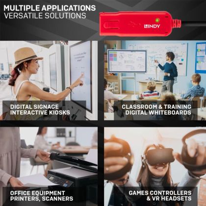 Cablu Lindy 12m USB 2.0 Active Extension