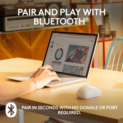 Mouse Logitech M240 Silent Wireless alb